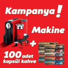 Espressomm® Latte Kapsül Kahve Makinesi (kırmızı) - Kampanyalı !