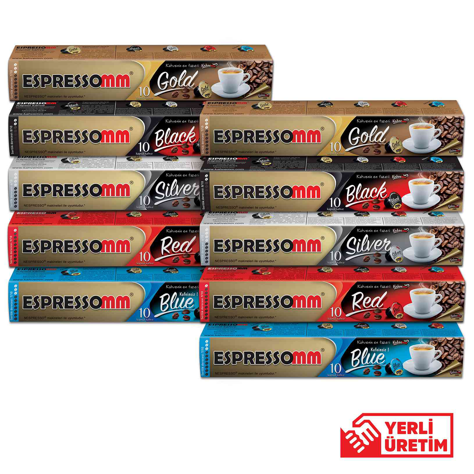 Espressomm® Karışık Kapsül Kahve (100 Adet) - Nespresso® Uyumlu*