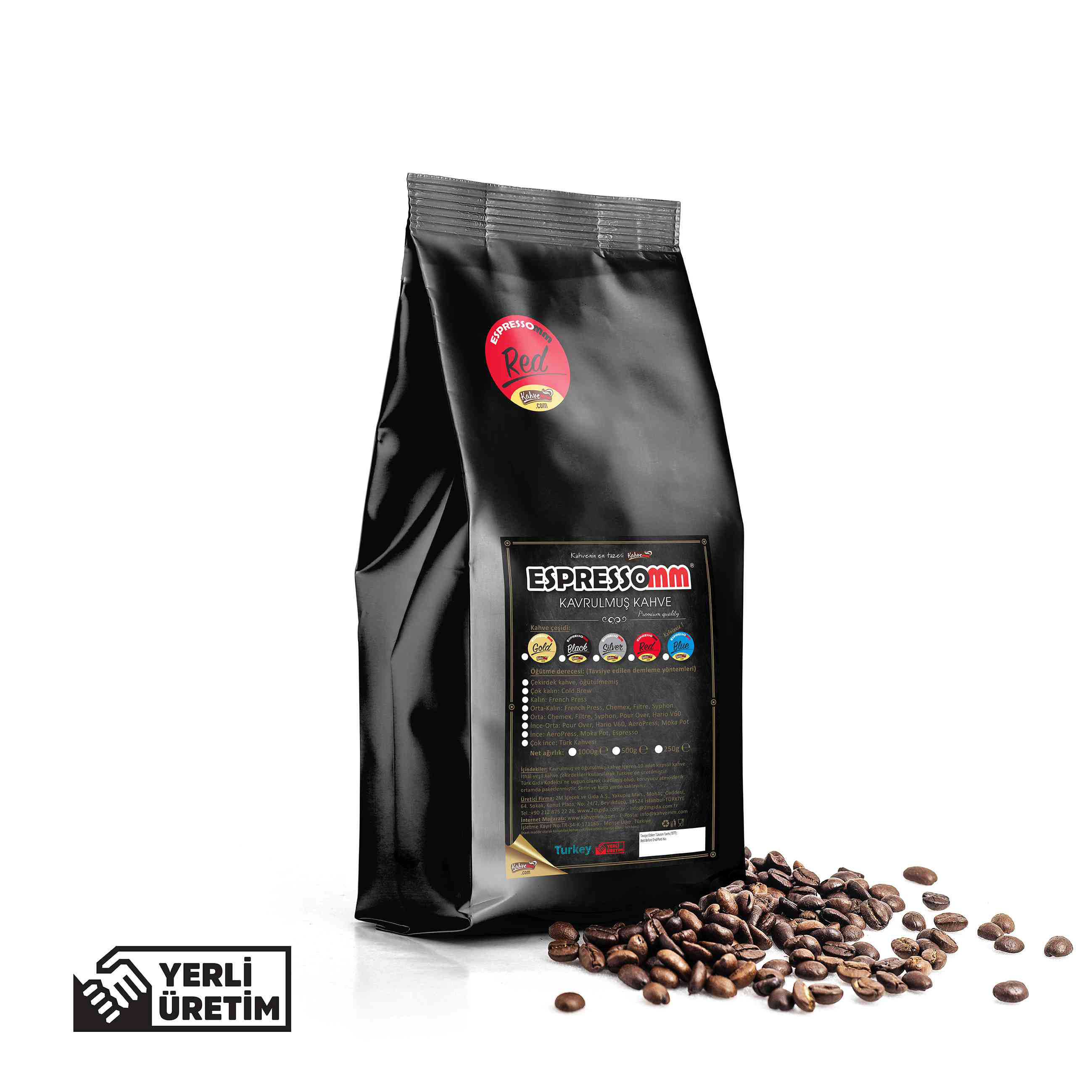 Espressomm® Red Çekirdek Kahve (500 Gr)