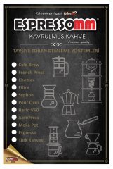 Espressomm® Black Öğütülmüş Kahve (1000 Gr) 4- Orta (Chemex, Filtre, Syphon, Pour Over, Hario V60)