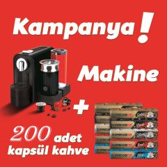 Espressomm® Latte Kapsül Kahve Makinesi (siyah)-20x Kutu Kampanyası !!!