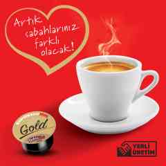 Espressomm® Gold Kapsül Kahve (10 Adet) - Tchibo Cafissimo® Uyumlu*