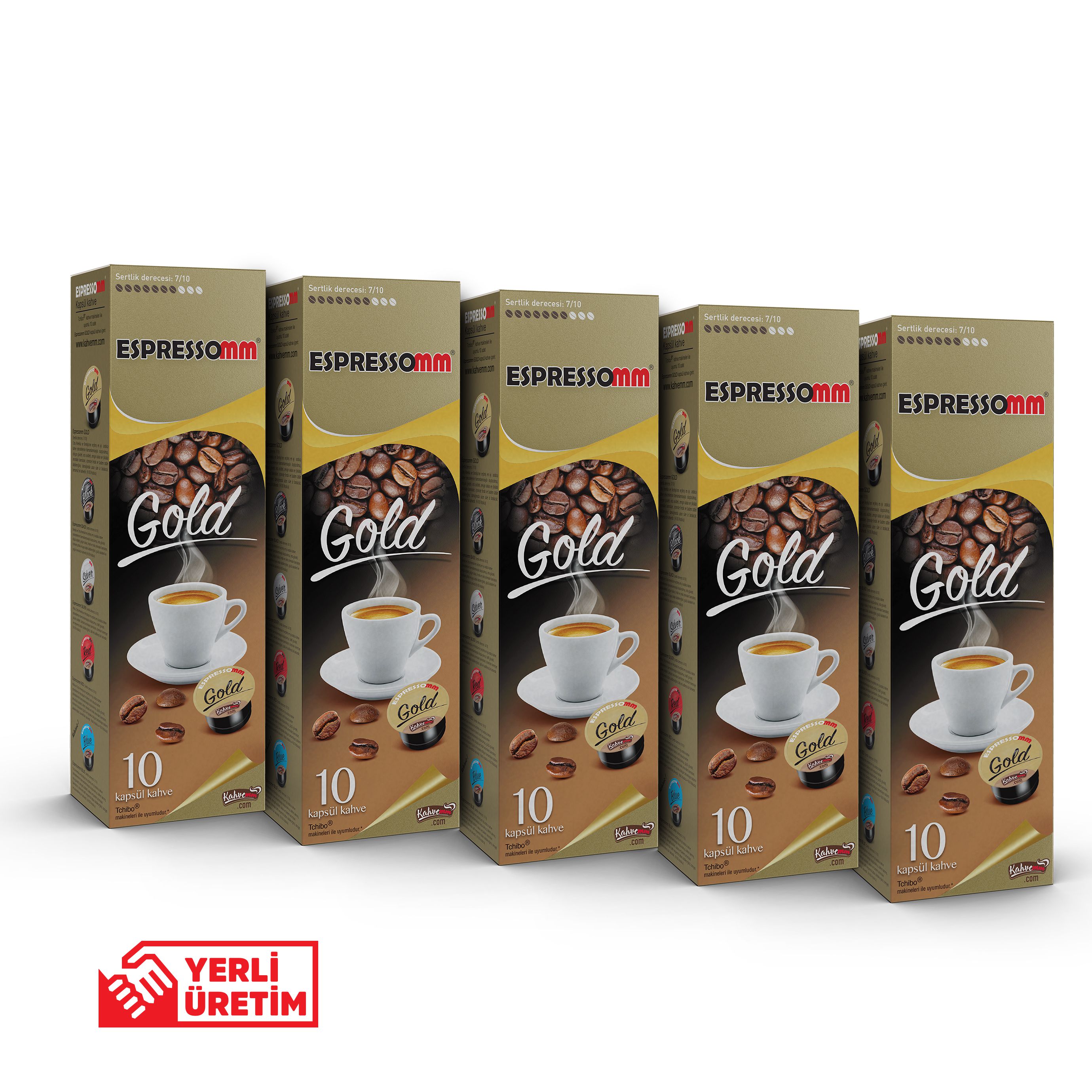 Espressomm® Gold Kapsül Kahve (50 Adet) - Tchibo Cafissimo® Uyumlu*