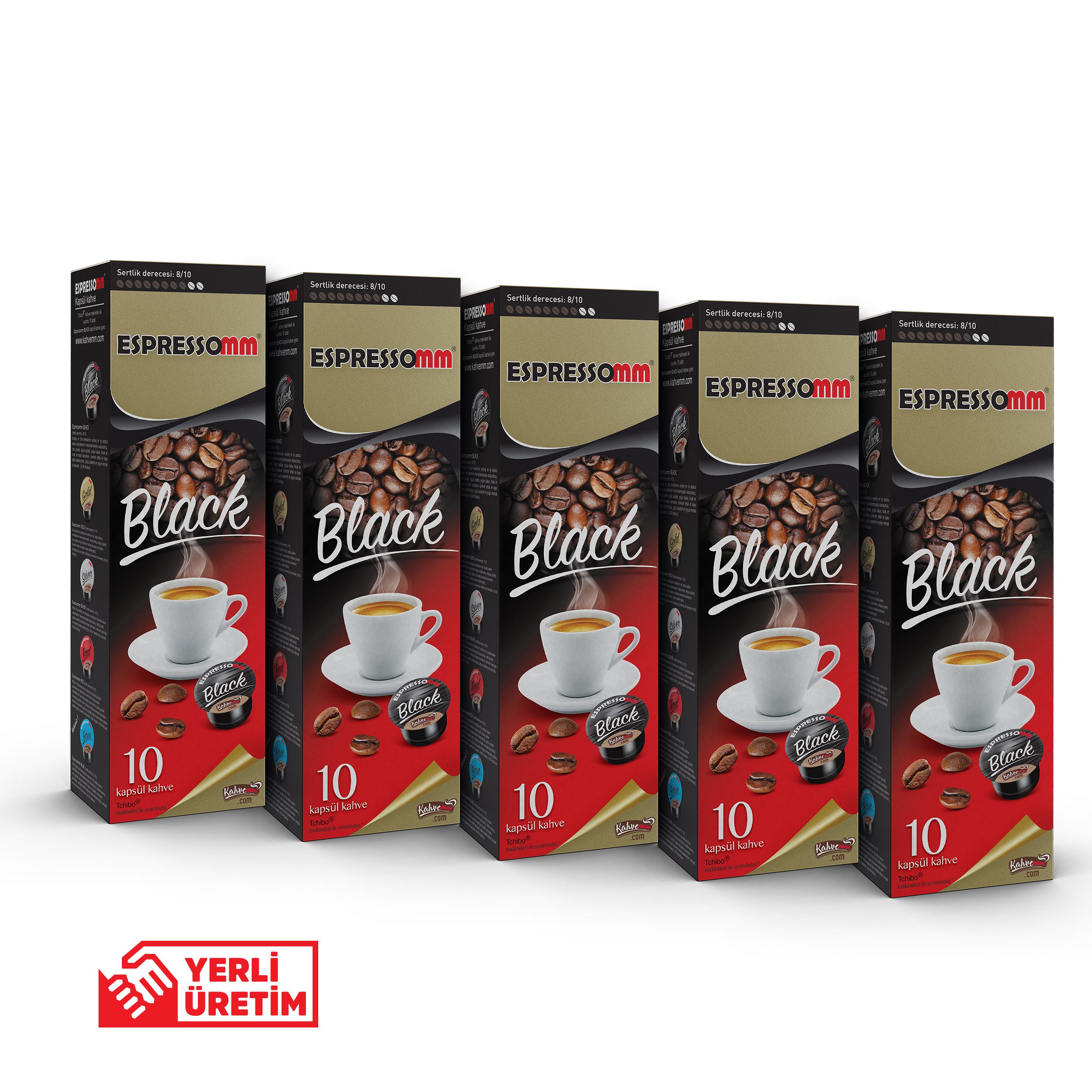 Espressomm® Black Kapsül Kahve (50 Adet) -Tchibo Cafissimo® Uyumlu*