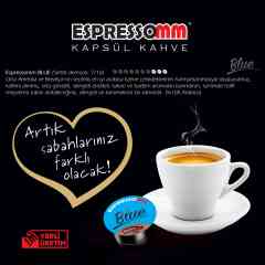 Espressomm® Blue Kapsül Kahve-kafeinsiz! (50 Adet) - Tchibo Cafissimo®* Uyumlu