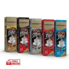 Espressomm® Karışık Kapsül Kahve (50 Adet) - Tchibo Cafissimo®* Uyumlu