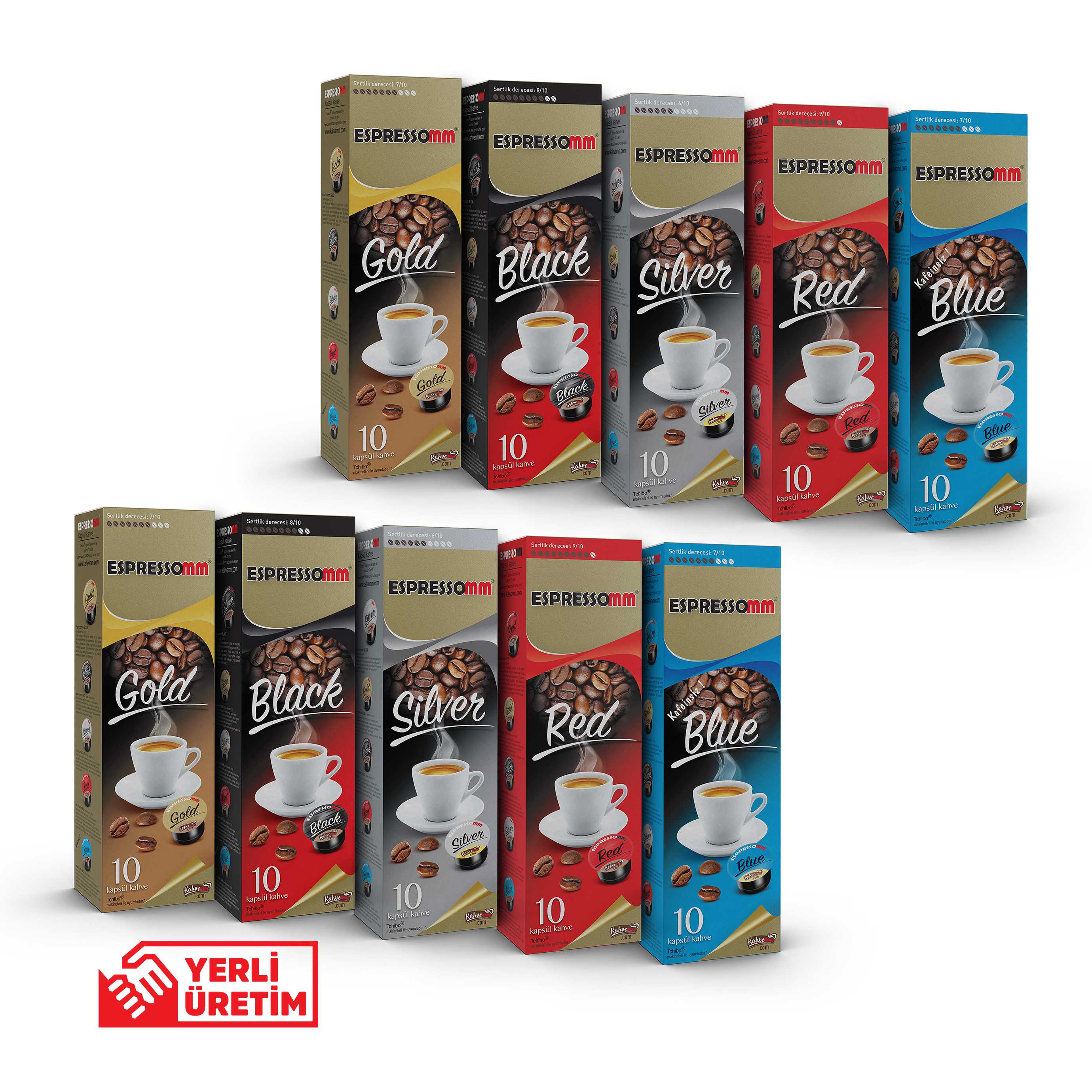 Espressomm® Karışık Kapsül Kahve (100 Adet) - Tchibo Cafissimo®* Uyumlu