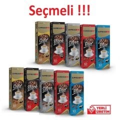 Espressomm® Seçmeli Karışık Kapsül Kahve (100 Adet) - Tchibo Cafissimo®* Uyumlu