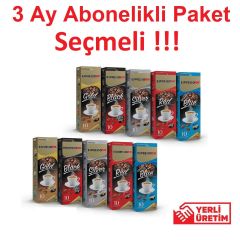 3 Ay Abonelikli Espressomm® Seçmeli Karışık Kapsül Kahve Paketi (3x 100 Adet) - Tchibo Cafissimo®   Uyumlu*