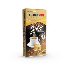 Espressomm® Premium Gold Alüminyum Kapsül Kahve (10 Adet) - Nespresso® Uyumlu*