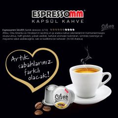 Espressomm® Premium Silver Alüminyum Kapsül Kahve (10 Adet) - Nespresso® Uyumlu*
