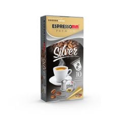 Espressomm® Premium Silver Alüminyum Kapsül Kahve (10 Adet) - Nespresso® Uyumlu*