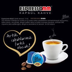 Espressomm® Premium Blue Alüminyum Kapsül Kahve-kafeinsiz! (50 Adet) - Nespresso®*