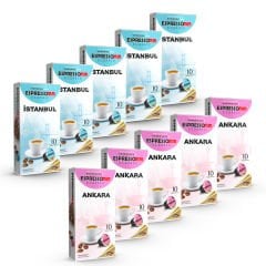Espressomm® Classic Karışık İstanbul&Ankara Kapsül Kahve (100 Adet) - Nespresso® Uyumlu*