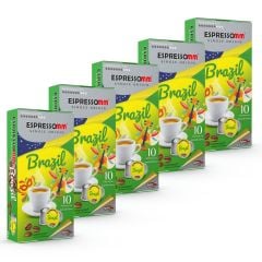 Espressomm® Single Origin Brazil Alüminyum Kapsül Kahve (50 Adet) - Nespresso® Uyumlu*