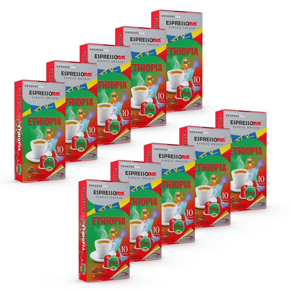 Espressomm® Single Origin Ethiopia Alüminyum Kapsül Kahve (100 Adet) - Nespresso® Uyumlu*